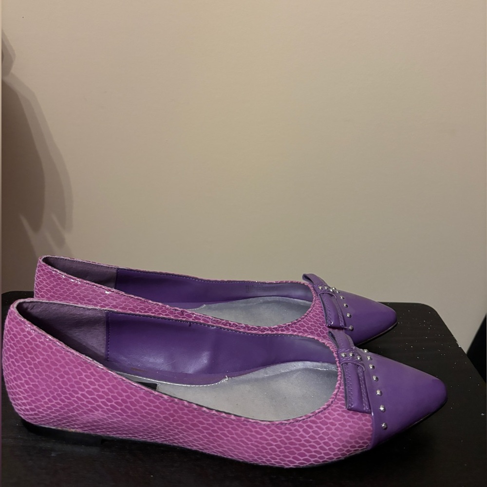 White House black market purple flats